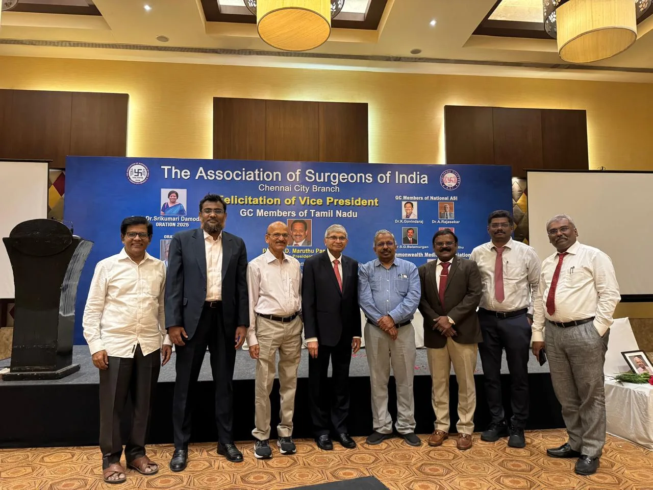 ASI Chennai — Felicitation of Vice President & GC Members of Tamil Nadu